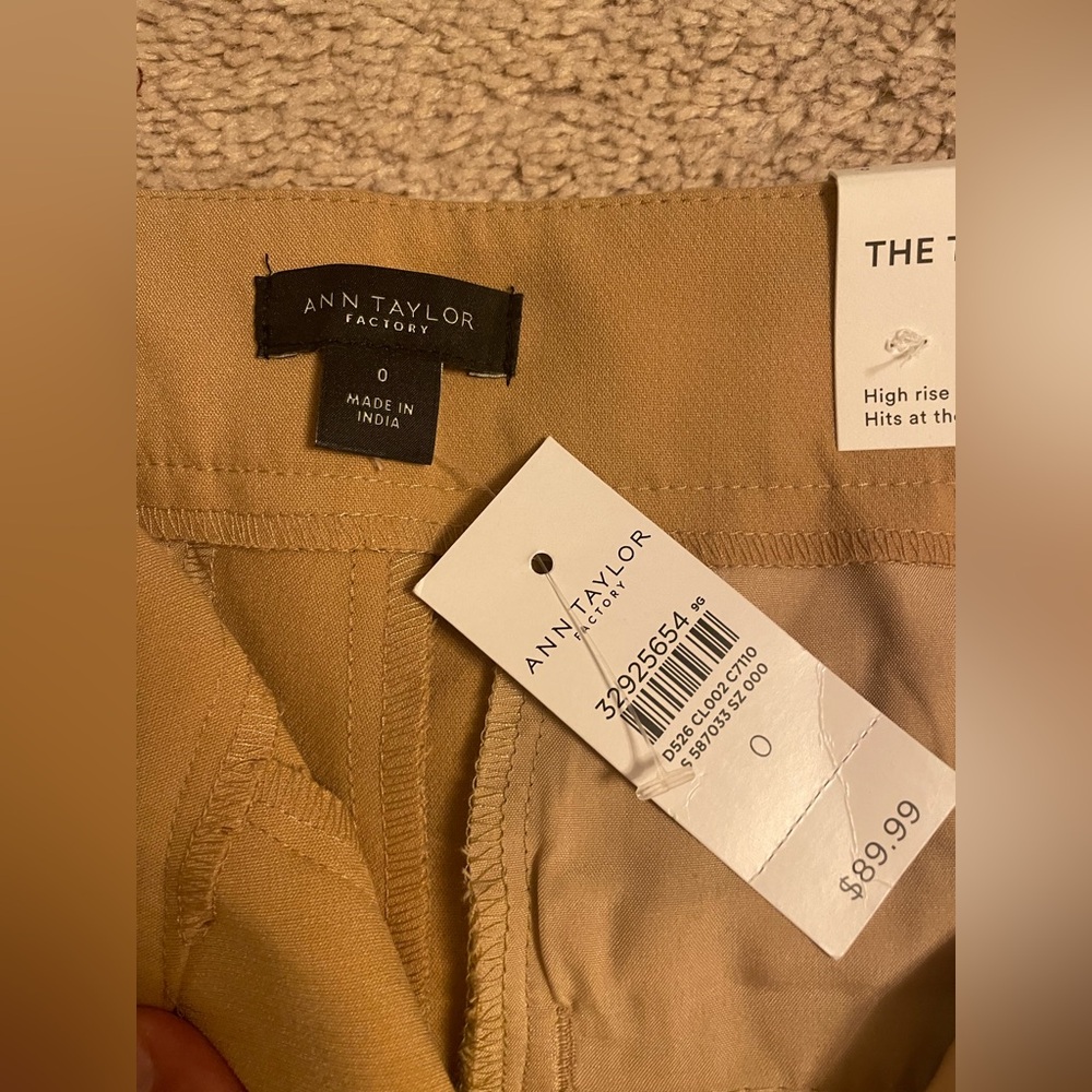 Ann Taylor Tan Tapered Pants - Picture 4 of 4